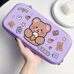 Avec En Filet Pour Nintendo Switch,Petit Ours Mignon,Rangement Pour Console De Jeu,Coque Rigide,Violet Et Rose - Type Style1