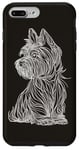 Coque pour iPhone 7 Plus/8 Plus Contour Yorkshire Terrier