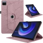 Mo-Bte Coque Pour Tablette Xiaomi Pad 6 Max 14 14 Pouces 2023 Étuis Rotation À 360 Degrés Avec Support Housse De Protection Cover Pu Cuir Flip Case Pour Xiaomi Pad 6 Max 14"", Rose Gold Arbre