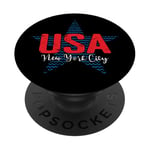 États-Unis New York City Star PopSockets PopGrip Adhésif