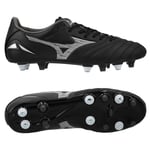 Mizuno Morelia Neo IV Pro SG Unlimited Black - Sort/Sølv/Sort - Vått gress (SG), størrelse 42½