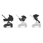 cybex SILVER Eos barnvagn Basic Black Moon Black