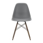 Vitra Eames Plastic Side Chair RE DSW stol 56 granite grey-dark maple