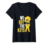 Womens Homeowner We Got The Keys First Time Homeowner Housewarming V-Neck T-Shirt