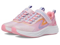 Skechers Girls Baskets, Light Pink Sparkle Mesh/Multi Trim, 33.5 EU