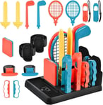 Kit D'accessoires De Sport Ultime Pour Switch - Pack De Sport 16 En 1 Pour Switch Et Switch Oled - Parfait Pour Les Fêtes De Famille Et Les Amateurs De Jeux