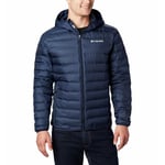 Columbia Men's Lake 22 Down Hooded Jacket, Hooded Puffer Down Jacket, Collegiate Navy, Size M