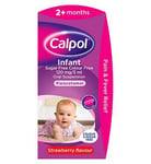 Calpol Infant Sugar Free & Colour Free 120 mg/5 ml Oral Suspension Strawberry Flavour 2+ Months - 100ml