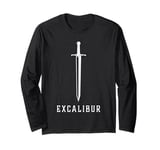 Excalibur The Legendary Sword in the Stone of King Arthur Long Sleeve T-Shirt