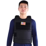 DAUERHAFT Standard Vest of US Special force and Special Operation Unit High Density Nylon Material Outdoor Vest,for Shooting Game(black)