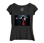 T-Shirt Femme Col Echancré Michael Jackson Live 2002 Chanteur Pop Star Celebrite