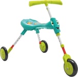 Foldable 3-Wheel Ride-On Tricycle for Kids 2-4, Antennae Handlebar, XL Wheels