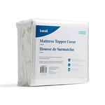 LUCID Housse Protection de Surmatelas – Douce et Respirante – Antidérapante, Lavable à la Machine (Surmatelas non Inclus) – 120 X 190 cm, 7,5 cm