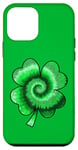 iPhone 12 mini Lucky Tie-Dye Four Leaf St Saint Patrick's Day Clover Case