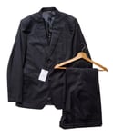 PAUL SMITH Suit Slim Fit Jkt 40 R Trs 32 Black Pinstripe Japan Import Rrp £1650