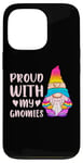 Coque pour iPhone 13 Pro Gnome Pansexuel, LGBT Pride, Pan Colors