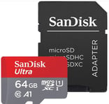 Sandisk 64GB Micro SD XC U1 Card 140MB/s For WiFi Wired Home Security Camera