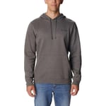 Columbia Men's Trek Hoodie, Charcoal Heather/Puff Box Gem Logo, XL