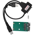 Tlily - Mini Pcie Msata 3X5 Ssd a 1,8 Pouces Carte Adaptateur Micro-Sata Cable Usb 7 9Epingle 13Epingle