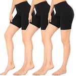 Wealurre Anti Chafing Shorts Women Cycling Shorts Chub Rub Shorts Ladies Long Briefs Underwear Cotton Boy Short Boxers for Under Dresses, Black XL