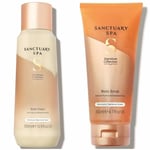 Sanctuary Spa Bath Foam 500ml and Sanctuary Spa Exfoliating Body Scrub 200ml