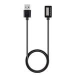 Suunto Spartan / Spartan Ultra / Sport - Magnetisk USB oplader kabel 1m - Sort