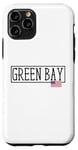 Coque pour iPhone 11 Pro Green Bay City Drapeau USA Voyage US Amérique Femmes Hommes