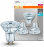 OSRAM 4.3w GU10 LED LIGHT BULB LAMP COOL WHITE 4000K A+ ENERGY RATED - x3