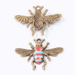 WANM Mix 12 Pcs Zinc Alloy Bee Dripping Oil Pendant Pendant Diy Fashion Bracelet Jewelry Accessory