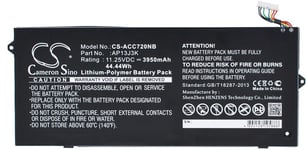 Akku laitteelle AP13J4K laitteelle Acer, 11.25V, 3950 mAh