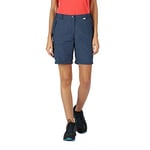 Regatta Short Chaska II léger avec Propriété de séchage Rapide et Multiples Poches Shorts Femme Dark Denim FR: L (Taille Fabricant: 16)