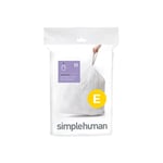 Pack de 20 sacs poubelle 20L code E Simplehuman