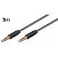 Cable 3m pour CROSSCALL CORE?X4 Voiture Musique Audio Double Jack Male 3.5 mm NOIR