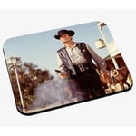 Tapis de Souris Photo de Film Cowboy Shérif Western Duel au Revolver Original Vintage