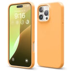 elago Compatible with iPhone 16 Pro Max Case, Premium Liquid Silicone Case, Full Body Protective Cover, Shockproof, Slim Phone Case, Anti-Scratch Soft Microfiber Lining, 6.9 inch (Orange)