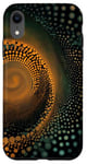 iPhone XR Enchanting Spiral Dot Art Designs Case