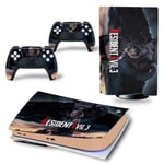 Autocollant Stickers de Protection pour Console Sony PS5 Edition Standard - - Resident Evil (TN-PS5Disk-4378)