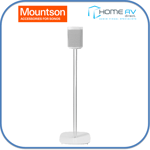 Mountson Floor Stands for Sonos One, One SL & Play:1 - White (Pair)