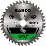 Bahco - Lame de scie circulaire 210x30/25/20/16mm 40 dents pour le bois avec scies portables à table