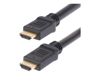 Startech.Com 15M Active Hdmi 2.0 Cable, Cmp, Plenum Rated, 4K 60Hz - High Speed - Hdmi-Kabel - Hdmi Hann Til Hdmi Hann - 15 M - Skjermet - Svart - 4K 60Hz Støtte, Hdr10-Støtte, Aktiv, Enretnings