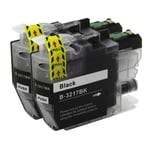 2 Black Printer Ink Cartridges for use with Brother MFC-J5335DW & MFC-J6530DW