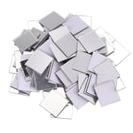 4X(100 Piece  Tile Wall Sticker 3D Decal Room Decor Stick (Silver) L8M4)2483