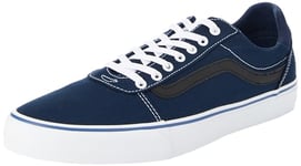 Vans Men's Ward Sneaker, Canvas Dress Blues/White, 6.5 UK