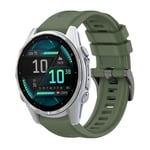 Garmin Fenix 8 AMOLED 43mm Klokkerem i silikon - Grønn