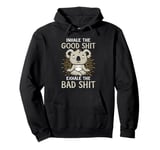 FUNNY YOGA TSHIRT. INHALE THE GOOD SHIT, EXHALE THE BAD SHIT Pullover Hoodie