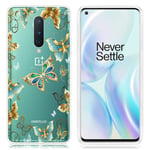 Deco OnePlus 8 skal - Fjärilar I Metall