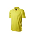 Wilson Staff Homme Polo de Golf, WILSON STAFF AUTHENTIC POLO, Polyester, Jaune, Taille M, WGA700737MD