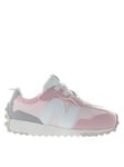 New Balance Infant 327 Trainers - Pink, Pink, Size 7 Younger