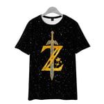 The Legend of Zelda Tears of the Kingdom T-shirt för män Toppar Mode kortärmad unisex crewneck lös t-shirt för barn style1 140(kids)