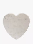 Culinary Concepts Heart Marble Cheese Board, 28cm, White